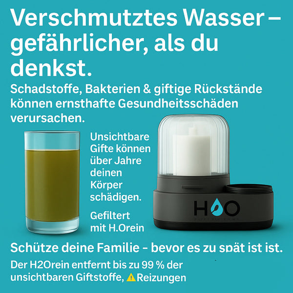 H2Orein® Trinkwasserfilter für den Wasserhahn